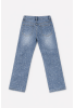 OEM Παντελόνι Τζιν Wide Leg με Στρας και στο Πίσω Μέρος 1092 Μπλε OEM Παντελόνι Τζιν Wide Leg με Στρας και στο Πίσω Μέρος 1092 Μπλε