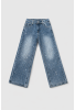 OEM Παντελόνι Τζιν Wide Leg με Στρας και στο Πίσω Μέρος 1092 Μπλε OEM Παντελόνι Τζιν Wide Leg με Στρας και στο Πίσω Μέρος 1092 Μπλε