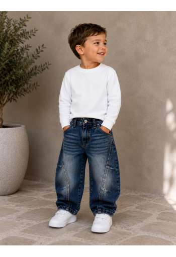 OEM Παντελόνι Τζιν Baggy 1135 Washed Blue OEM Παντελόνι Τζιν Baggy 1135 Washed Blue