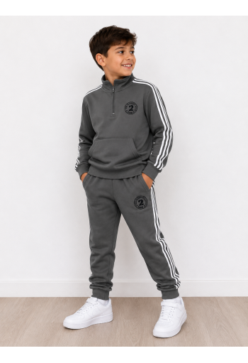 OEM Σετ Μπλούζα Φούτερ με Zipper και Παντελόνι Φόρμας 5107 Χακί