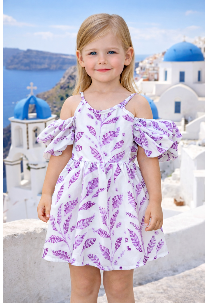 OEM Φόρεμα "Santorini" 26216 Μωβ OEM Φόρεμα "Santorini" 26216 Μωβ