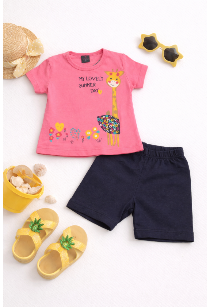 RESTART Σετ Μπλούζα και Κολάν Ποδηλατικό Lovely Summer 213 Κοραλί RESTART Σετ Μπλούζα και Κολάν Ποδηλατικό Lovely Summer 213 Κοραλί