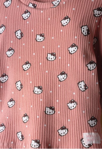Hello Kitty Σετ Ριπ Allover HK-7286 Ροζ Hello Kitty Σετ Ριπ Allover HK-7286 Ροζ