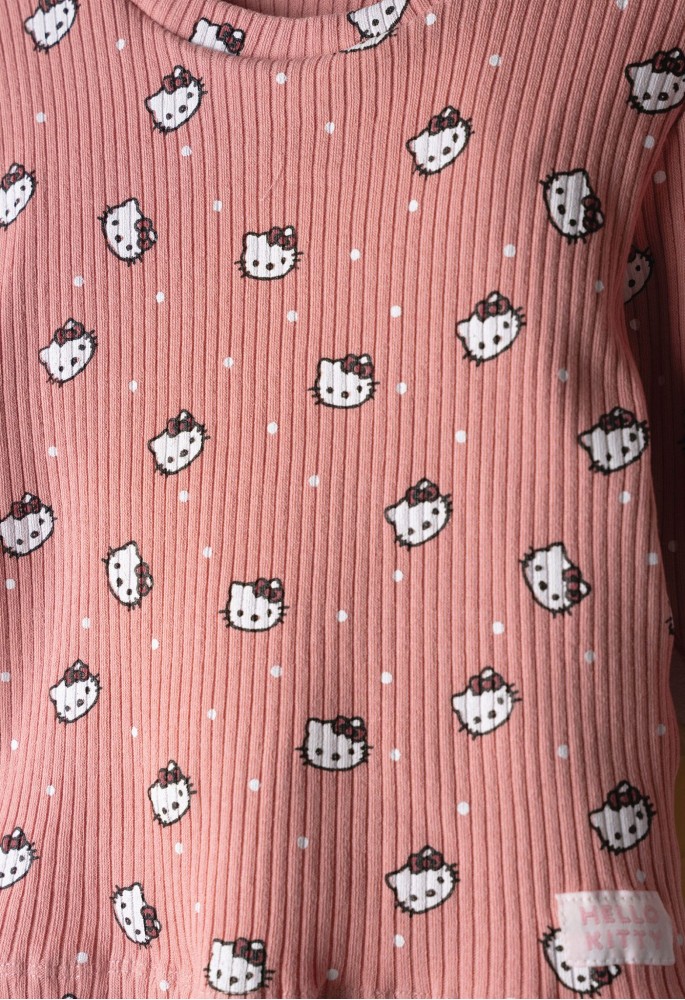 Hello Kitty Σετ Ριπ Allover HK-7286 Ροζ Hello Kitty Σετ Ριπ Allover HK-7286 Ροζ