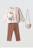 Hello Kitty Σετ Φόρμα Φούτερ Very Delicious HK-7285 Μπεζ Hello Kitty Σετ Φόρμα Φούτερ Very Delicious HK-7285 Μπεζ