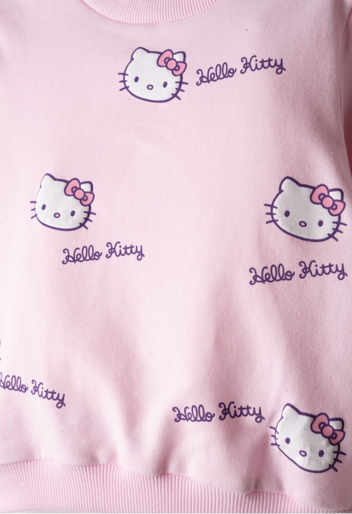 Hello Kitty Μπλουζάκι Allover Φούτερ ΗΚ-7281 Ροζ Hello Kitty Μπλουζάκι Allover Φούτερ ΗΚ-7281 Ροζ