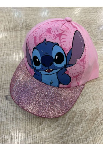 OEM Καπέλο με Χρυσόσκονη "Stitch" 37-0087 Ροζ