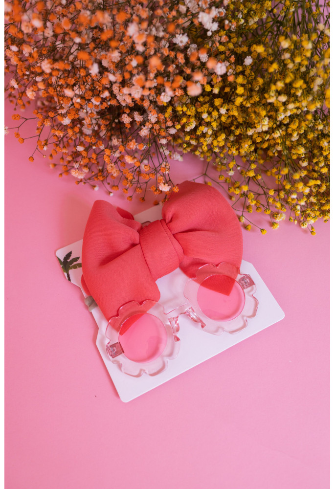 OEM Bow With Flower Sunglasses 74-45549 Coral