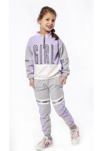 Εβίτα Σετ Μπλούζα και Παντελόνι Φόρμας Girl 227229 Λιλά Εβίτα Σετ Μπλούζα και Παντελόνι Φόρμας Girl 227229 Λιλά
