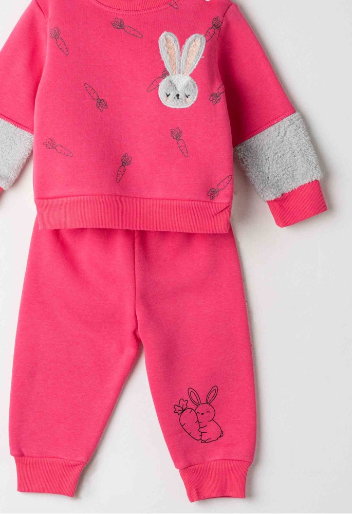 ΕΒΙΤΑ Σετ Φουτερ και Παντελονι Φορμας Carrots rabbit 243509 Ροζ ΕΒΙΤΑ Σετ Φουτερ και Παντελονι Φορμας Carrots rabbit 243509 Ροζ