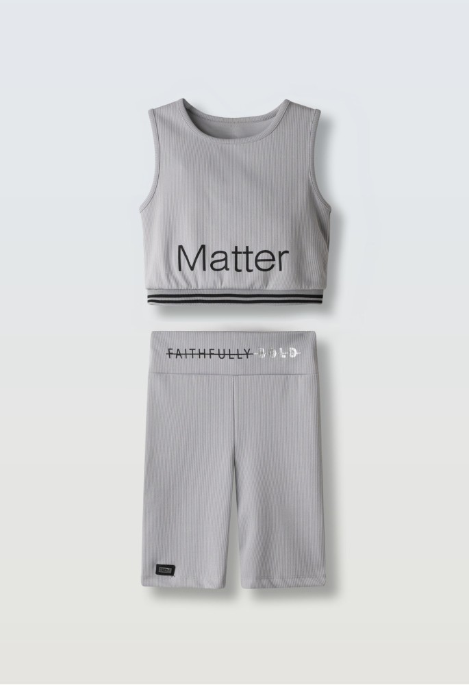 EBITA Σετ Τοπ και Ποδηλατικό Κολάν "Matter" 254007 Γκρι