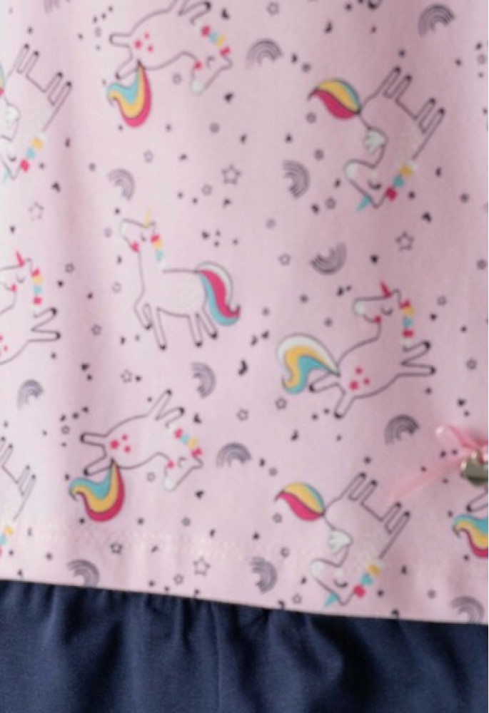 Εβίτα Σετ Μπλούζα και Κολάν με δώρο κορδέλα Unicorn 254511 Ροζ
