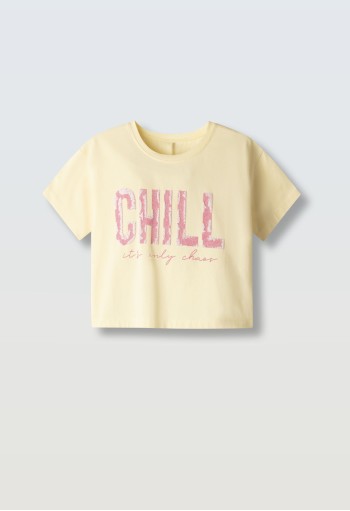 EBITA Τοπ Crop "Chill" 266010 Κίτρινο