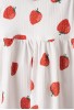 EBITA Φόρεμα με Φιόγκο Πίσω και Καπέλο "Strawberry" 266508 Λευκό Κόκκινο