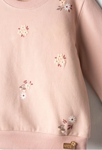 EBITA Σετ 3 Τεμαχίων Μπλούζα-Κολάν-Τσαντάκι "Floral" 267210 Σάπιο Μήλο