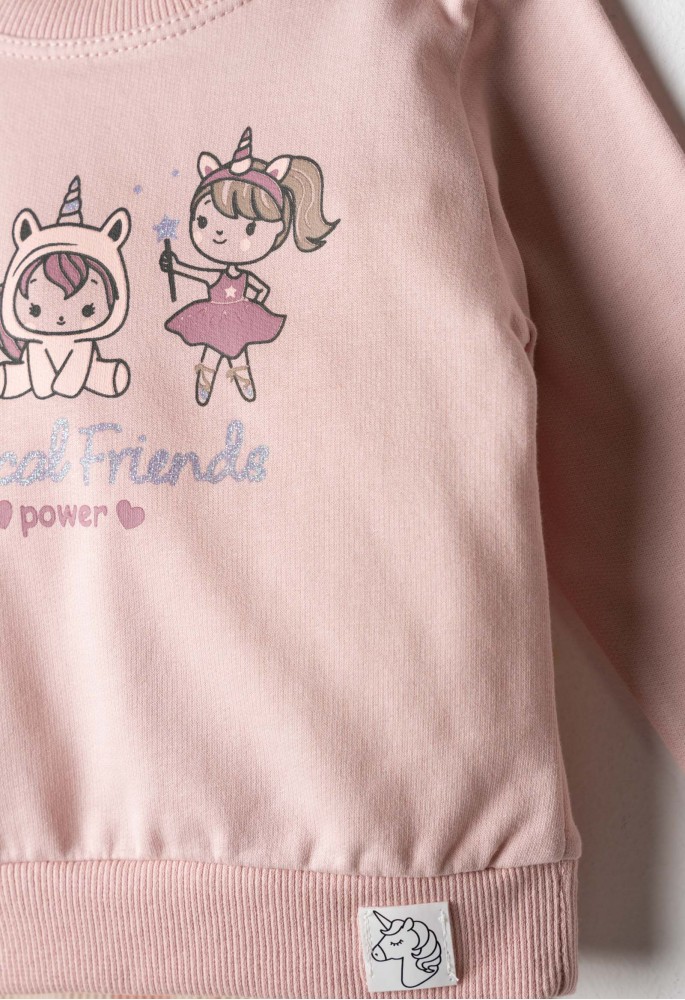 EBITA Σετ 3 Τεμαχίων Μπλούζα - Κολάν Ριπ - Κορδέλα "Magical Friends" 267517 Ροζ EBITA Σετ 3 Τεμαχίων Μπλούζα - Κολάν Ριπ - Κορδέλα "Magical Friends" 267517 Ροζ
