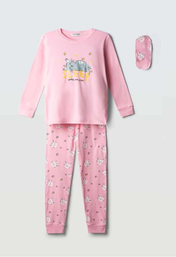 EBITA Πιτζάμα με Μάσκα Ύπνου "Sleep Under the Stars" H-704 Ροζ EBITA Πιτζάμα με Μάσκα Ύπνου "Sleep Under the Stars" H-704 Ροζ