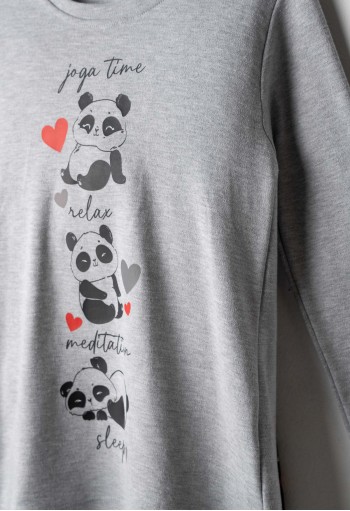 EBITA Πιτζάμα με Μάσκα Ύπνου "Koala" H-708 Γκρι EBITA Πιτζάμα με Μάσκα Ύπνου "Koala" H-708 Γκρι