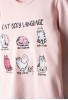EBITA Πιτζάμα με Μάσκα Ύπνου "Cat Body Language" H-731 Ροζ EBITA Πιτζάμα με Μάσκα Ύπνου "Cat Body Language" H-731 Ροζ