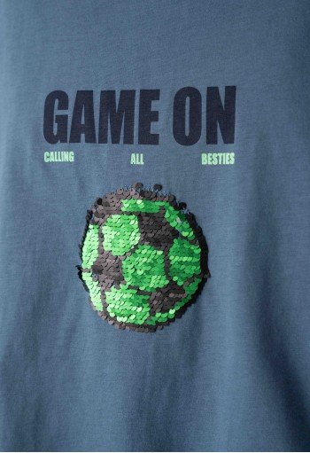 Hashtag Σετ Μπλούζα Game on και Βερμούδα με Κορδόνι 254824 Μπλε Hashtag Σετ Μπλούζα Game on και Βερμούδα με Κορδόνι 254824 Μπλε