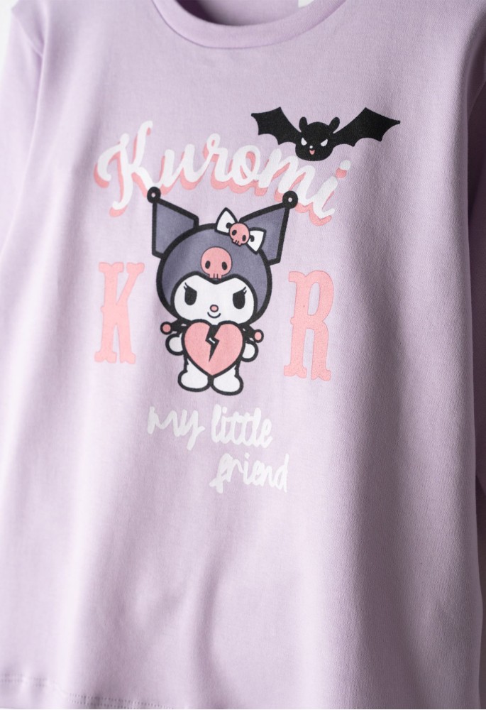 EBITA Πιτζάμα με Μάσκα Ύπνου "Kuromi" HK-742 Λιλά EBITA Πιτζάμα με Μάσκα Ύπνου "Kuromi" HK-742 Λιλά