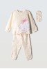 EBITA Πιτζάμα με Μάσκα Ύπνου "Hello Kitty" HK-740 Εκρού EBITA Πιτζάμα με Μάσκα Ύπνου "Hello Kitty" HK-740 Εκρού