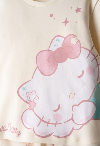 EBITA Πιτζάμα με Μάσκα Ύπνου "Hello Kitty" HK-740 Εκρού EBITA Πιτζάμα με Μάσκα Ύπνου "Hello Kitty" HK-740 Εκρού