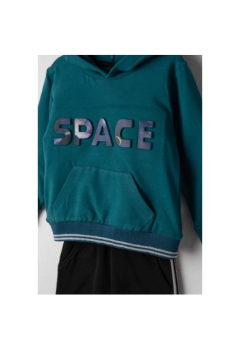 Hashtag Σετ Φόρμα Φούτερ Μπλούζα και Παντελόνι Space 243850 Πετρόλ Hashtag Σετ Φόρμα Φούτερ Μπλούζα και Παντελόνι Space 243850 Πετρόλ