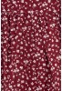 RESTART Σετ Πανωφόρι με Κουκούλα Teddy και Φόρεμα Μακρυμάνικο Floral 26-11842 Μπορντώ