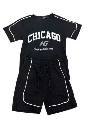 OEM Σετ Μπλούζα και Βερμούδα Chicago 83510 Μαύρο OEM Σετ Μπλούζα και Βερμούδα Chicago 83510 Μαύρο