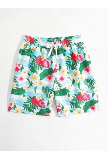 OEM Μαγιό Βερμούδα Floral 2451 Σιέλ OEM Μαγιό Βερμούδα Floral 2451 Σιέλ