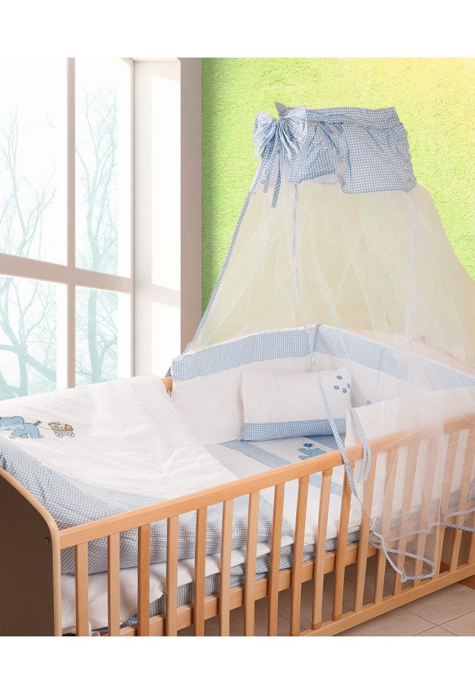 ΚΟΥΝΟΥΠΙΕΡΑ bebe ΕΛΕΦΑΝΤΑΚΙ 18 160X490 ΛΕΥΚΟ/ΣΙΕΛ Cotton 100%