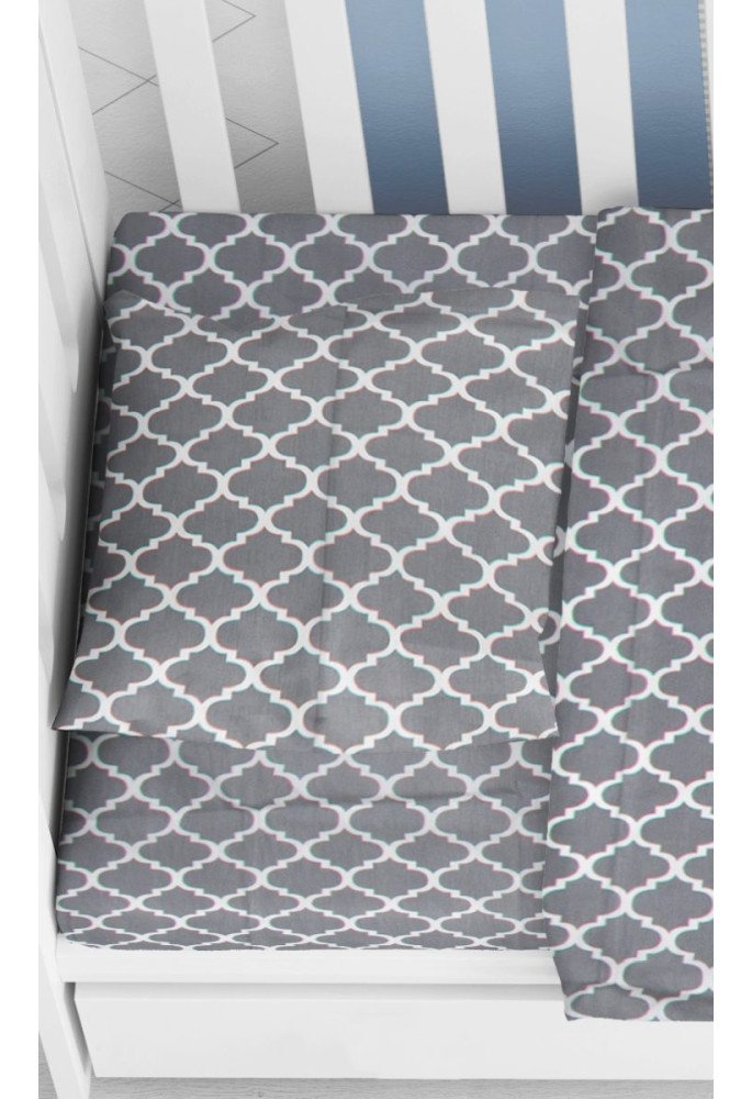 ΜΑΞΙΛΑΡΟΘΗΚΗ ΕΜΠΡΙΜΕ bebe Windows 135 35X45 Grey Cotton 100%