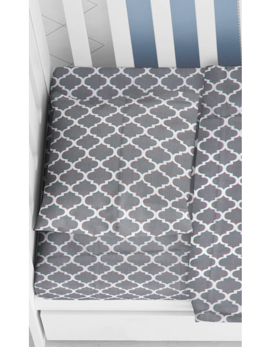 ΜΑΞΙΛΑΡΟΘΗΚΗ ΕΜΠΡΙΜΕ bebe Windows 135 35X45 Grey Cotton 100%