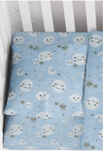 ΜΑΞΙΛΑΡΟΘΗΚΗ ΕΜΠΡΙΜΕ bebe Smile 81 35X45 Blue Cotton 100% ΜΑΞΙΛΑΡΟΘΗΚΗ ΕΜΠΡΙΜΕ bebe Smile 81 35X45 Blue Cotton 100%