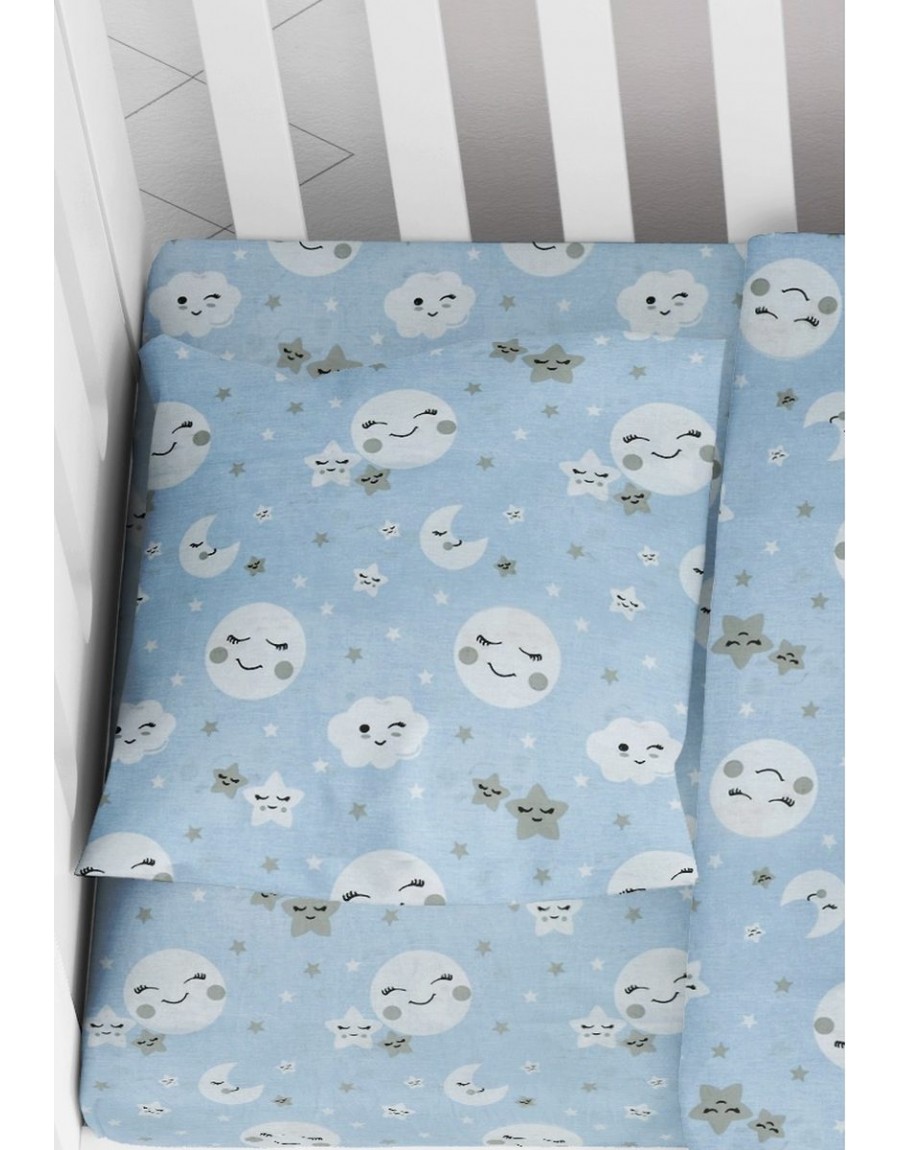 ΜΑΞΙΛΑΡΟΘΗΚΗ ΕΜΠΡΙΜΕ bebe Smile 81 35X45 Blue Cotton 100%