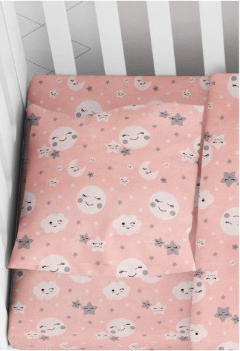 ΜΑΞΙΛΑΡΟΘΗΚΗ ΕΜΠΡΙΜΕ bebe Smile 82 35X45 Coral Cotton 100% ΜΑΞΙΛΑΡΟΘΗΚΗ ΕΜΠΡΙΜΕ bebe Smile 82 35X45 Coral Cotton 100%