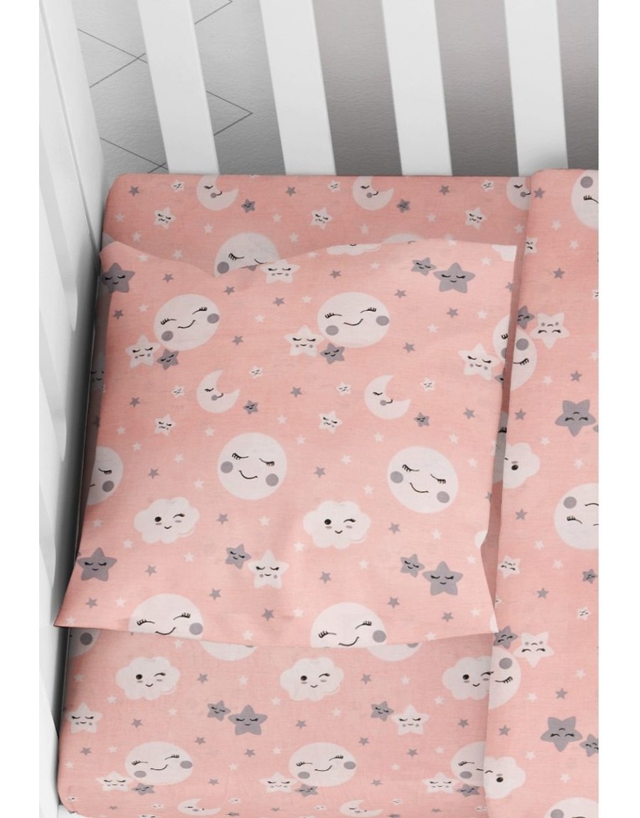 ΜΑΞΙΛΑΡΟΘΗΚΗ ΕΜΠΡΙΜΕ bebe Smile 82 35X45 Coral Cotton 100%