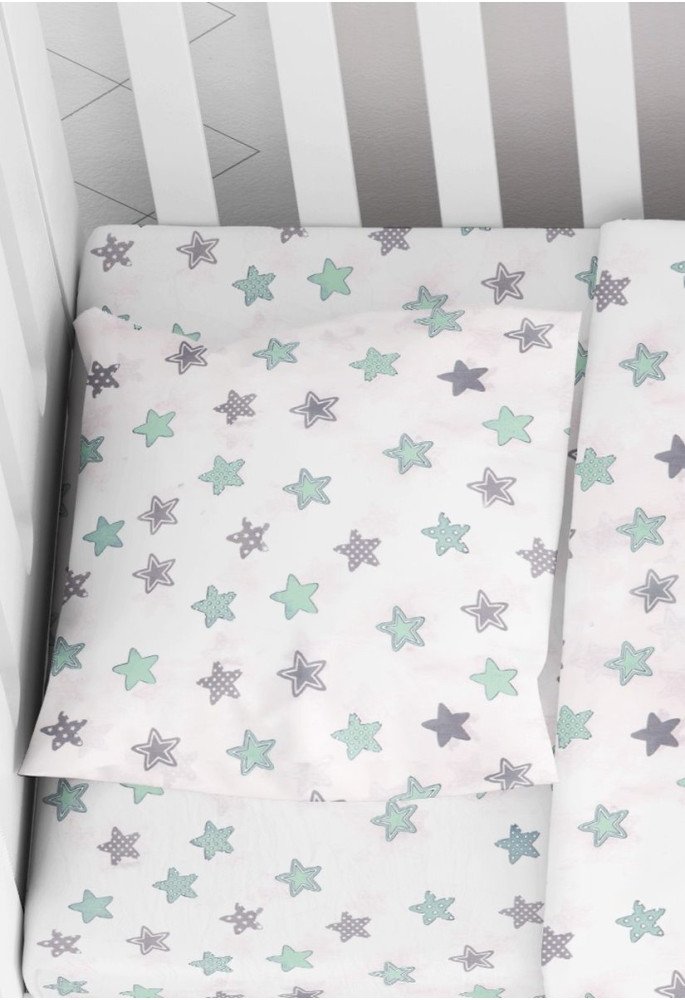 ΜΑΞΙΛΑΡΟΘΗΚΗ ΕΜΠΡΙΜΕ bebe Star 101 35X45 Green Cotton 100%