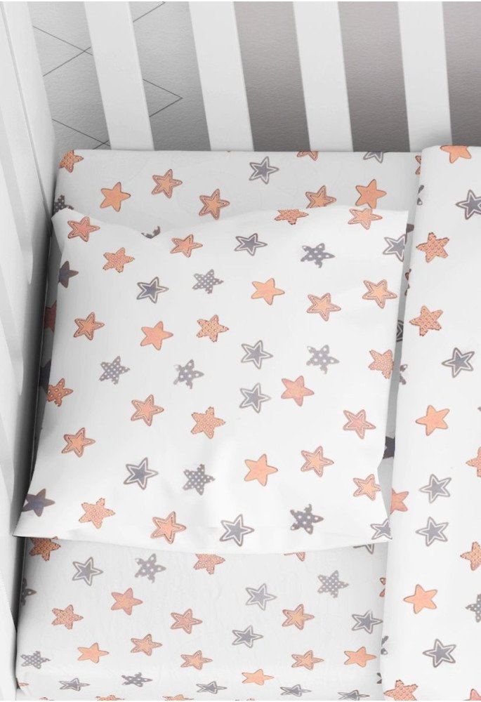 ΜΑΞΙΛΑΡΟΘΗΚΗ ΕΜΠΡΙΜΕ bebe Star 103 35X45 Grey Cotton 100%