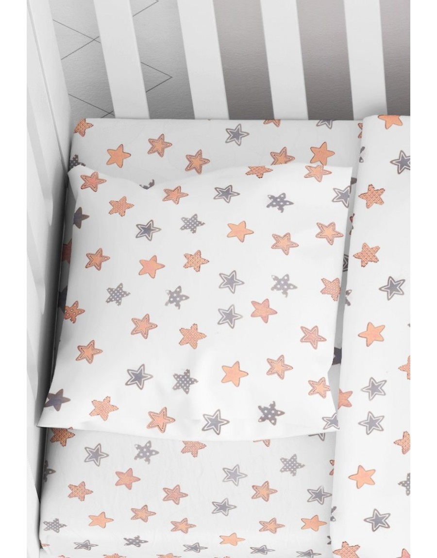 ΜΑΞΙΛΑΡΟΘΗΚΗ ΕΜΠΡΙΜΕ bebe Star 103 35X45 Grey Cotton 100%