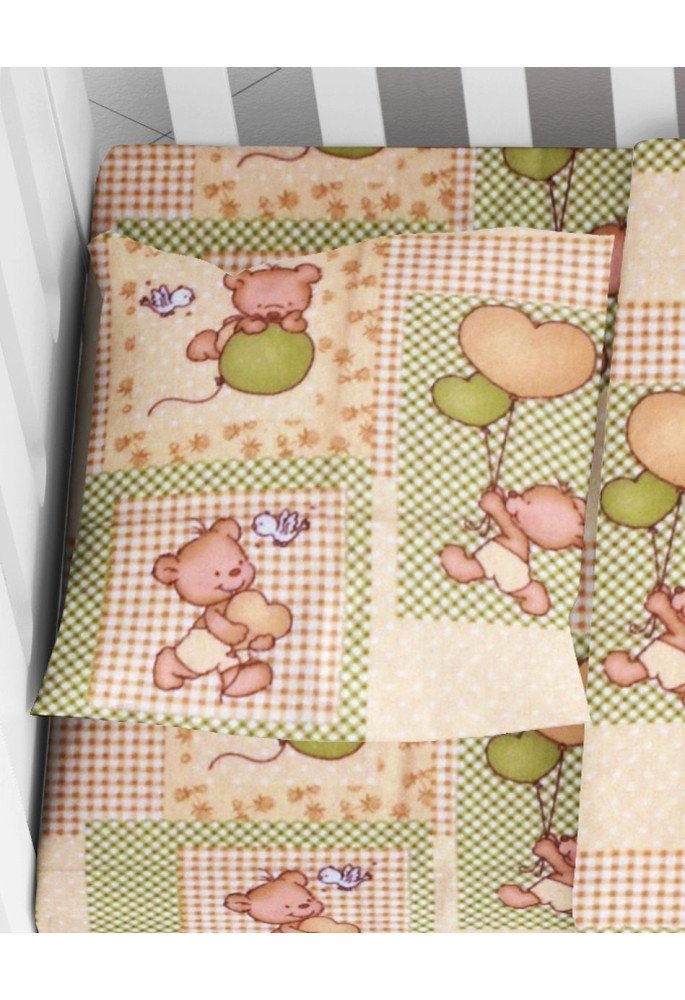 ΜΑΞΙΛΑΡΟΘΗΚΗ ΕΜΠΡΙΜΕ bebe Baloon 76 35X45 Beige Flannel cotton 100%