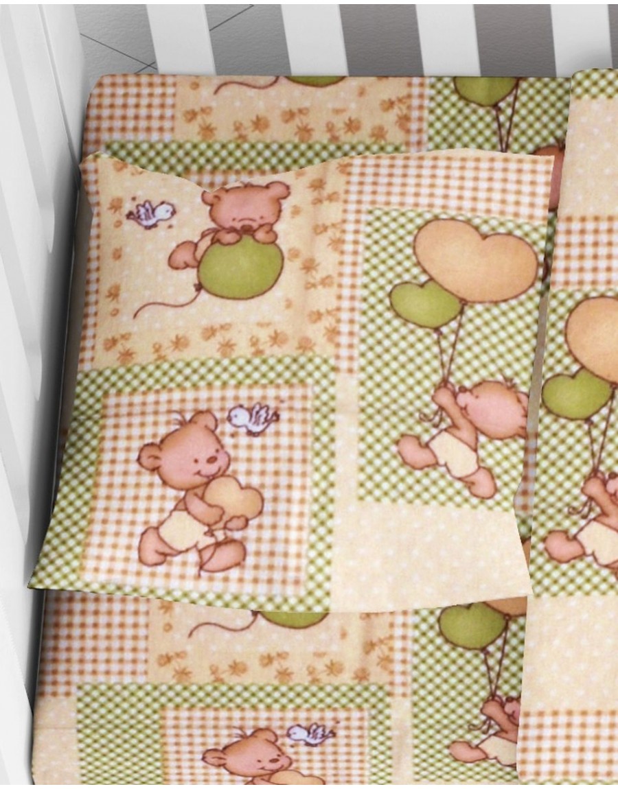 ΜΑΞΙΛΑΡΟΘΗΚΗ ΕΜΠΡΙΜΕ bebe Baloon 76 35X45 Beige Flannel cotton 100%