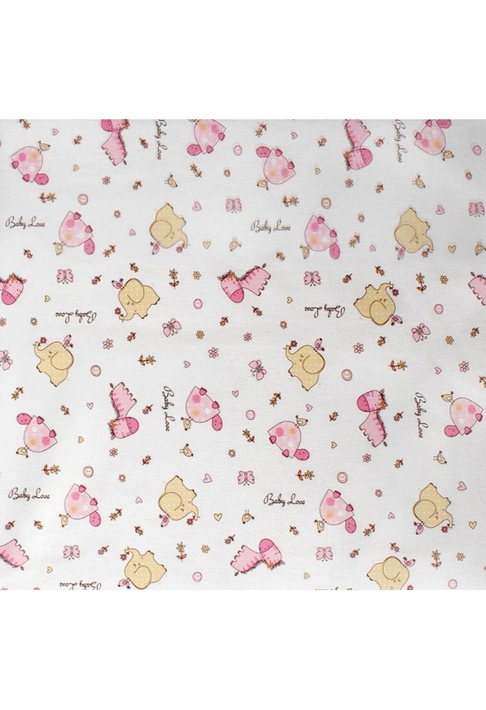 ΠΑΝΑ ΧΑΣΕΣ bebe Elephant 172 80X80 Pink Cotton 100%