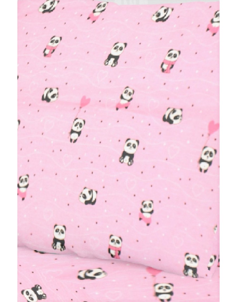 ΠΑΝΑ ΧΑΣΕΣ bebe PANDA 111 80Χ80 Pink Cotton 100%