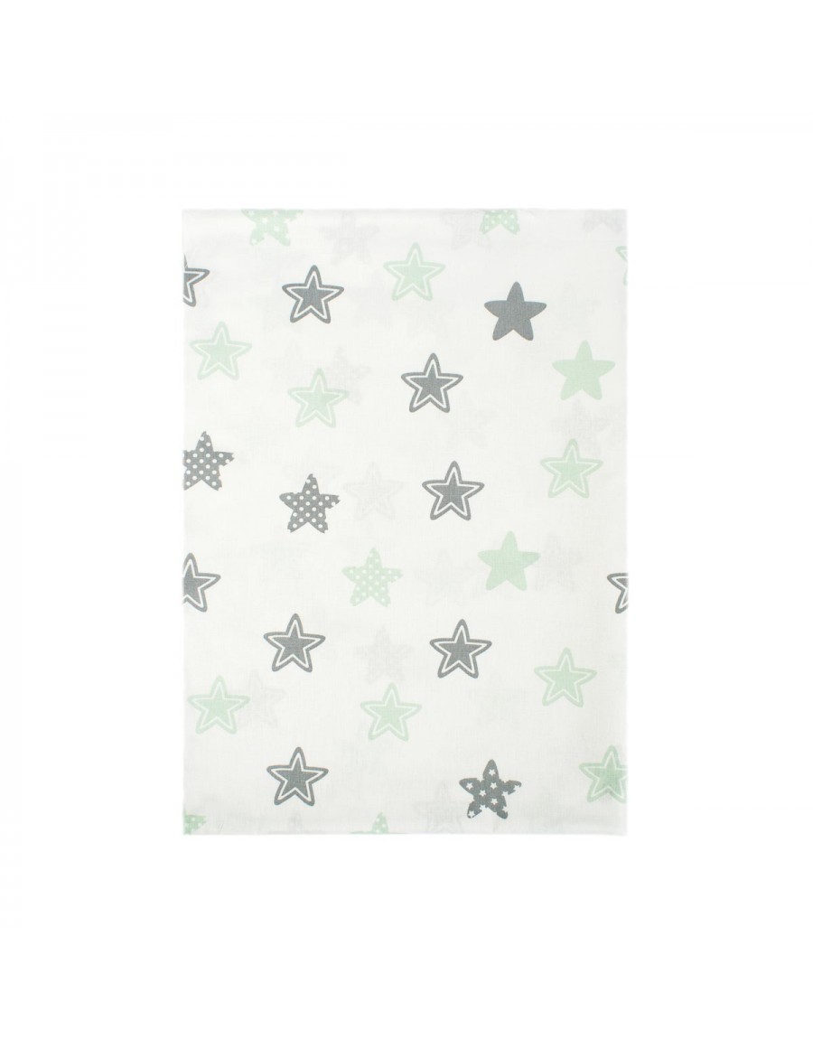 ΠΑΝΑ ΧΑΣΕΣ bebe Star 101 80Χ80 Green Cotton 100%