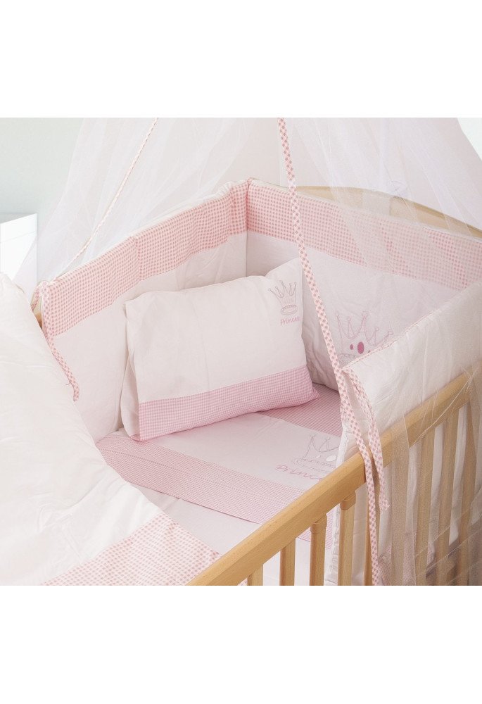 ΠΑΝΤΑ bebe PRINCESS 33 0,40X1,92 ΛΕΥΚΟ/ΡΟΖ Cotton 100%