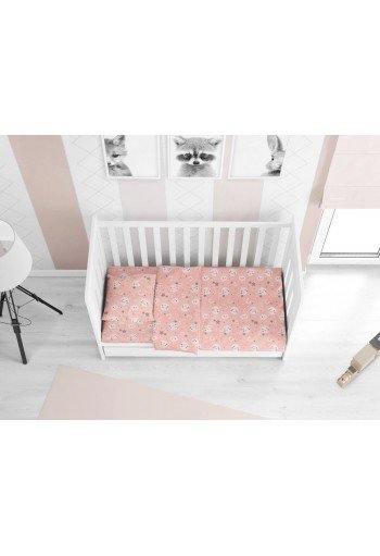 ΠΑΠΛΩΜΑΤΟΘΗΚΗ ΕΜΠΡΙΜΕ bebe Smile 82 120Χ160 Coral Cotton 100% ΠΑΠΛΩΜΑΤΟΘΗΚΗ ΕΜΠΡΙΜΕ bebe Smile 82 120Χ160 Coral Cotton 100%