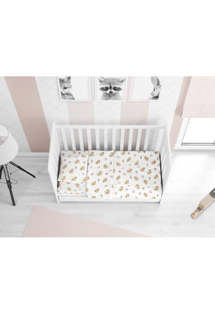 ΚΑΤΩΣΕΝΤΟΝΟ ΜΕ ΛΑΣΤΙΧΟ bebe Baby 03 0,70X1,40X0,15 Flannel cotton 100%