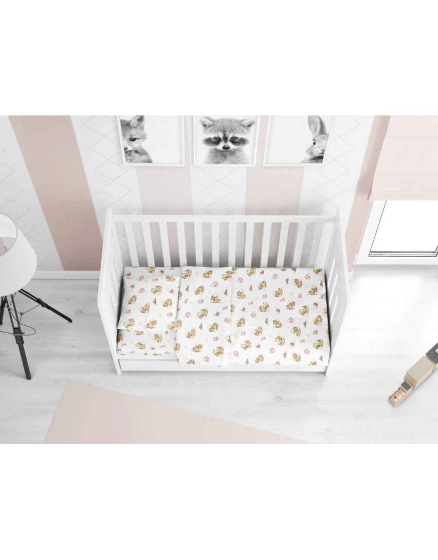 ΚΑΤΩΣΕΝΤΟΝΟ ΜΕ ΛΑΣΤΙΧΟ bebe Baby 03 0,70X1,40X0,15 Flannel cotton 100%